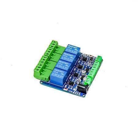 12V Modbus RTU 4 Kanal Röle Modülü Giriş Optocoupler İzolasyonu RS485 MCU - 1
