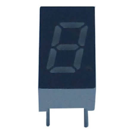E1-1032-AUR-1 LED DISPLAY 7 SEGMENT 1DIGIT 8MM (+) RED - 1
