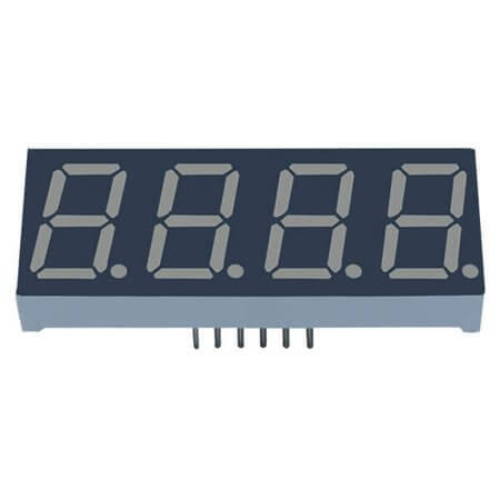E1-4056-CUR-1 LED DISPLAY 7 SEGMENT 4DIGIT 14.2MM (-) RED - 1