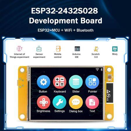 ESP32 Arduino LVGL WIFI Ve Bluetooth Geliştirme Kurulu 2.8 İnç 240x320 Akıllı Ekran Resistive - 3