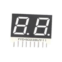 FYD-5023BUY-21 LED DISPLAY 7 SEGMENT 2DIGIT 12.7MM (+) YELLOW - 1