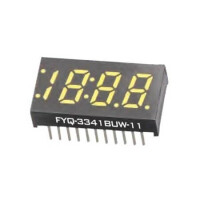 FYQ-3341BUG-21 LED DISPLAY 7 SEGMENT 4DIGIT 8.38MM (+) GREEN - 1