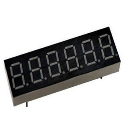 FYQ-3661AS-11-L7.5 LED DISPLAY 7 SEGMENT 6DIGIT 9.1MM RED - 1