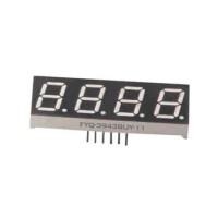 FYQ-3943BUHR-11 LED DISPLAY 7 SEGMENT 4DIGIT 9.9MM (+) RED - 1