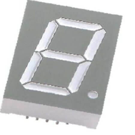 FYS-10012BUHR-21 LED DISPLAY 7 SEGMENT 1DIGIT 25.4MM (+) RED - 1