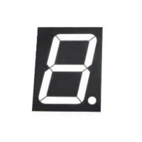 FYS-40011BUG-21 LED DISPLAY 7 SEGMENT 1DIGIT 101.6MM (+) GREEN - 1