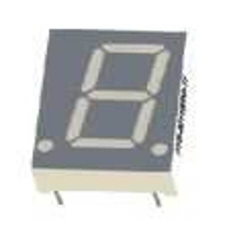 FYS-8011BUR-21 LED DISPLAY 7 SEGMENT 1DIGIT 20.4MM (+) RED - 1