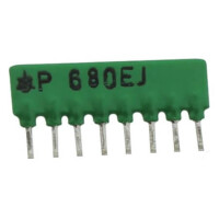 P680EJ RES.NETWORK 68 Ohms 5% SIP7+1 THT - 1