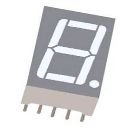 SM411006N/15/HM LED DISPLAY 7 SEGMENT 1DIGIT 25.4MM RED - 1