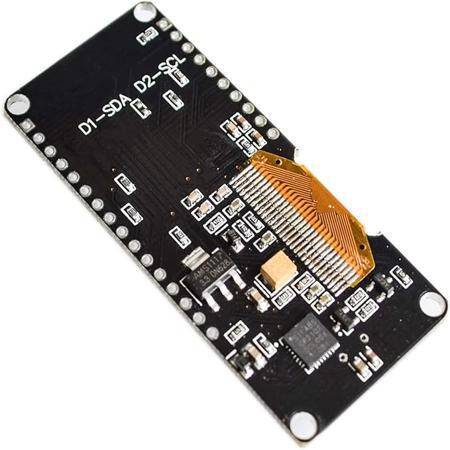 Wemos 0.91 İnç Beyaz Ekran Oled Nodemcu ESP8266 WIFI Modülü - Siyah PCB Lehimli - 4